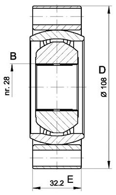 OPEN PARTS cvj541520 -  Шарнирный комплект, приводной вал